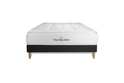 Ensemble Matelas Sommier 160x200 cm - Sommier Noir (en kit) - George V