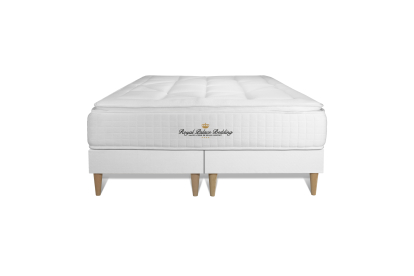 Ensemble Matelas Sommier 200x200 cm - 2 Sommiers Blanc - George V