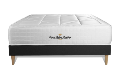 Ensemble Matelas Sommier 120x220 cm - Sommier Noir (en kit) - Windsor