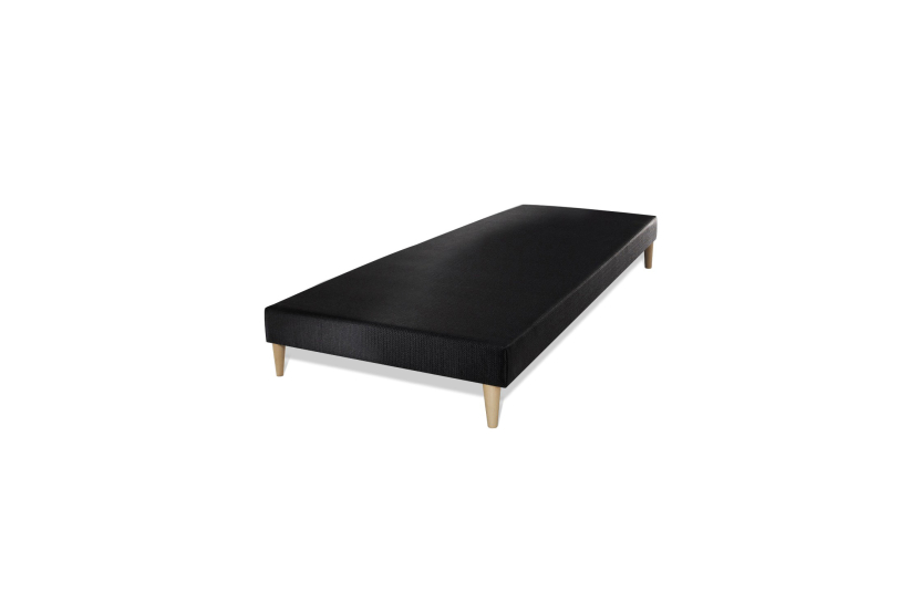 Ensemble Matelas Sommier 120x190 cm - Sommier Noir (déjà monté) - George V