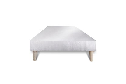 Ensemble Matelas Sommier 80x190 cm - Sommier Blanc (déjà monté) - George V