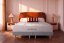 Ensemble Matelas Sommier 200x200 cm - 2 Sommiers Gris (déjà monté) - Windsor