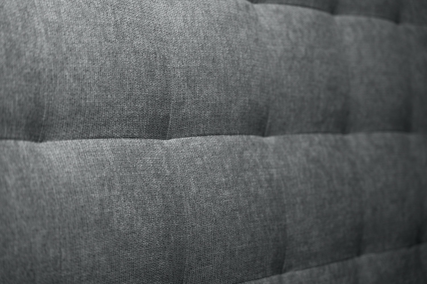 Lit 160x200 avec Sommier et Matelas - Sommier Gris + Tête de lit Capitonnée - Windsor