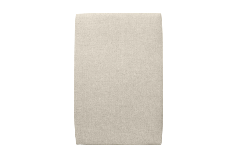 Tête de lit 90 cm Tapissée - Tissu Toile Natté Beige Clair