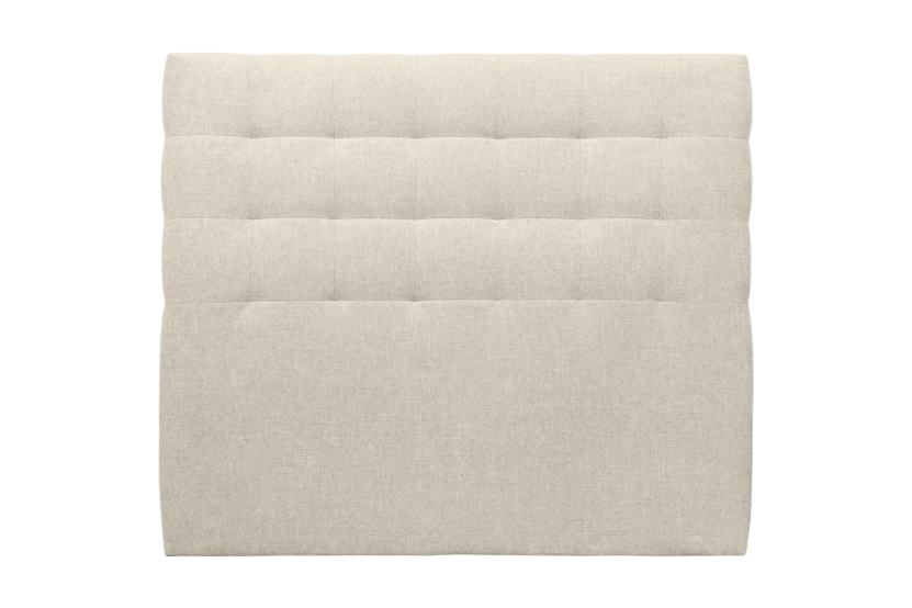 Tête de lit 180 cm Capitonnée - Tissu Toile Natté Beige Clair