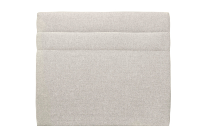 Tête de lit 200 cm Lignes - Tissu Toile Natté Beige Clair