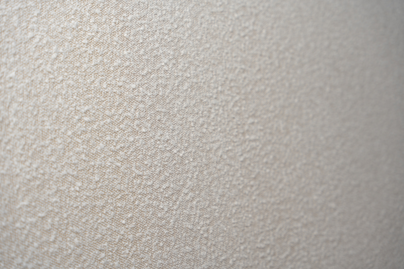 Tête de lit 160 cm Tapissée - Tissu Bouclette Beige Clair