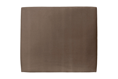 Tête de lit 135 cm Tapissée - Tissu Velours Taupe