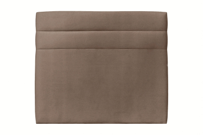 Tête de lit 160 cm Lignes - Tissu Velours Taupe