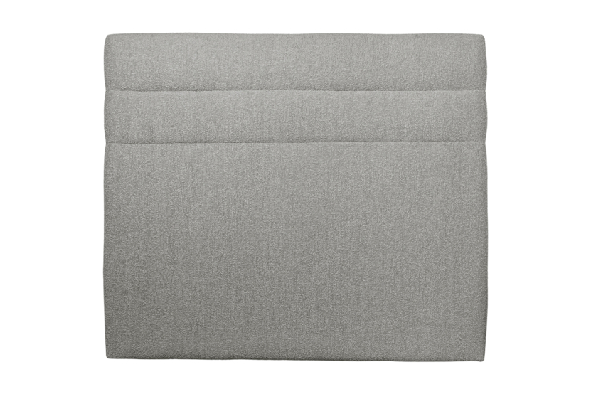 Tête de lit 160 cm Lignes - Tissu Bouclette Gris