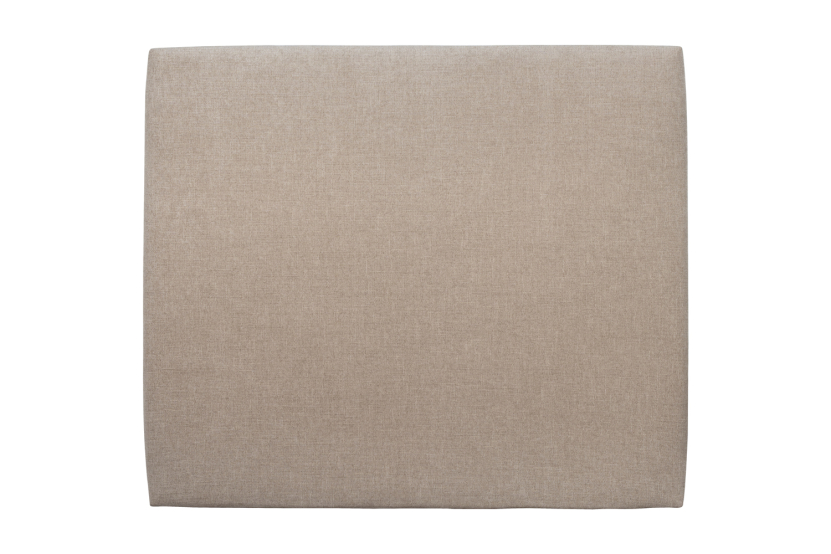 Tête de lit 160 cm Tapissée - Tissu Toile Natté Beige Brun