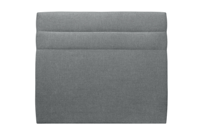 Tête de lit 150 cm Lignes - Tissu Toile Natté Gris Anthracite