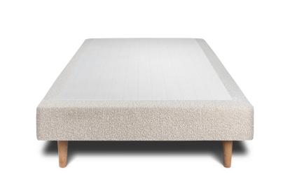 Sommier Tapissier 100x200 cm - H29 cm - Bouclette - Beige clair