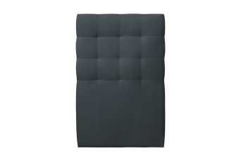 Tête de lit 90 cm Capitonnée - Tissu Velours Gris Anthracite