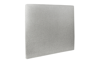 Tête de lit 135 cm Tapissée - Tissu Bouclette Gris