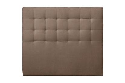 Tête de lit 180 cm Capitonnée - Tissu Velours Taupe