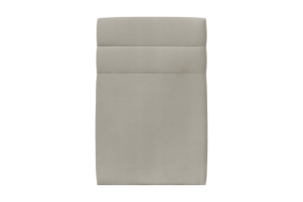 Tête de lit 90 cm Lignes - Tissu Velours Taupe
