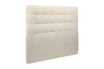 Tête de lit 160 cm Capitonnée - Tissu Toile Natté Beige Clair