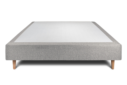 Sommier Tapissier 150x190 cm - H35 cm - Bouclette - Gris