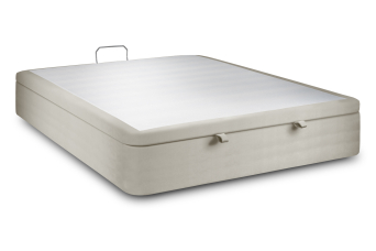 Sommier Coffre 140x190 cm - Velours - Taupe
