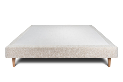 Sommier Tapissier 140x190 cm - H29 cm - Bouclette - Beige clair