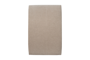 Tête de lit 90 cm Tapissée - Tissu Toile Natté Beige Brun