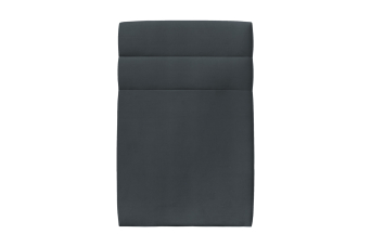 Tête de lit 90 cm Lignes - Tissu Velours Gris Anthracite
