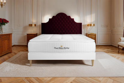 Ensemble Matelas Sommier 120x200 cm - Sommier Blanc (déjà monté) - George V