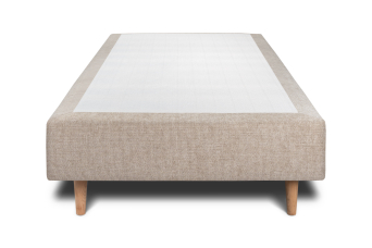 Sommier Tapissier 90x190 cm - Toile nattée  - Beige brun