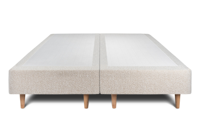 Ensemble Matelas Sommier 160x200 cm - 2 Sommiers Beige Clair (déjà monté) - Windsor