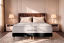 Ensemble Matelas Sommier 200x200 cm - 2 Sommiers Noir - George V