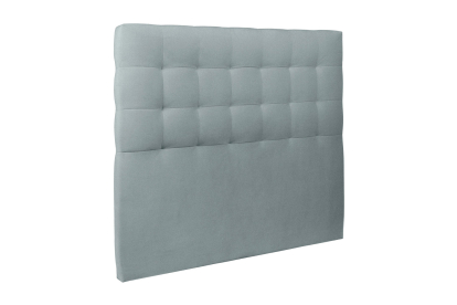 Tête de lit 150 cm Capitonnée - Tissu Velours Gris Bleute