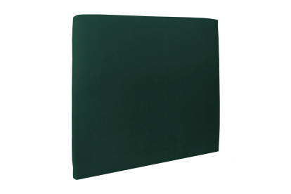 Lit 140x200 cm - Sommier tapissier H29 cm + tête de lit tapissée - Tissu Velours Vert