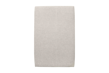 Lit 90x190 cm - Sommier tapissier H35 cm + tête de lit tapissée - Tissu Toile natté Beige Clair