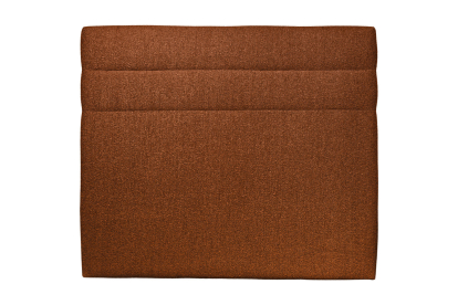 Tête de lit 135 cm Lignes - Tissu Bouclette Terracotta