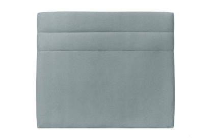 Tête de lit 200 cm Lignes - Tissu Velours Gris Bleute