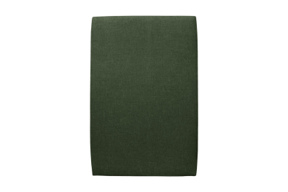 Lit 90x190 cm - Sommier tapissier H35 cm + tête de lit tapissée - Tissu Toile natté Vert Kaki