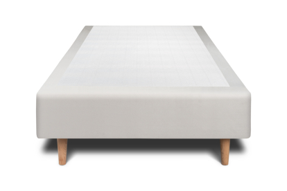 Sommier Tapissier 80x200 cm - H35 cm - Velours - Gris clair