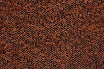Lit 180x200 cm - Sommier à lattes H29 cm + tête de lit capitonnée - Tissu Bouclette Terracotta