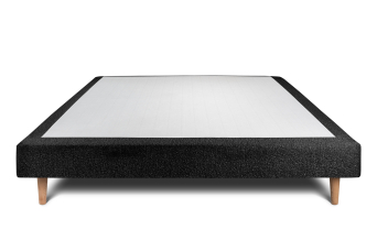 Sommier Tapissier 140x200 cm - H29 cm - Bouclette - Noir