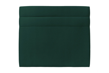 Tête de lit 135 cm Lignes - Tissu Velours Vert