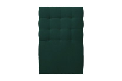 Lit 90x200 cm - Sommier tapissier H29 cm + tête de lit capitonnée - Tissu Velours Vert