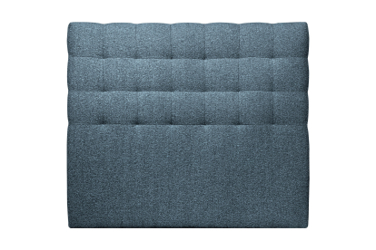 Tête de lit 180 cm Capitonnée - Tissu Bouclette Bleu