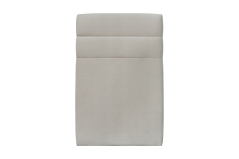Tête de lit 90 cm Lignes - Tissu Velours Gris Clair