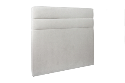 Tête de lit 200 cm Lignes - Tissu Velours Gris Clair