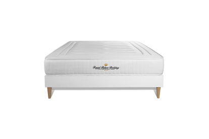 Ensemble Matelas Sommier 120x220 cm - Sommier Blanc (en kit) - Nottingham
