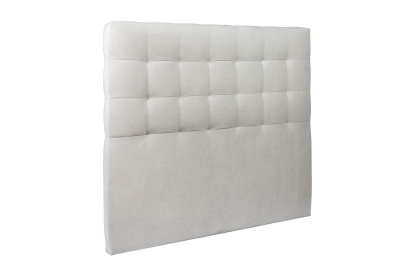 Lit coffre 180x200 cm avec Tête de lit capitonnée - Tissu Velours Gris Clair