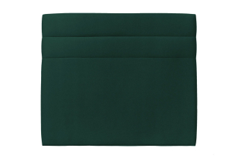 Tête de lit 180 cm Lignes - Tissu Velours Vert