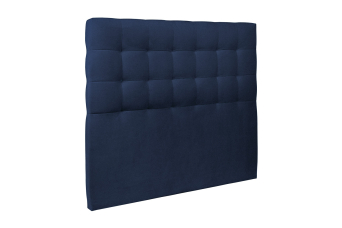 Tête de lit 135 cm Capitonnée - Tissu Velours Bleu Ocean