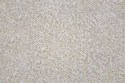 Lit 90x190 cm - Sommier tapissier H29 cm + tête de lit capitonnée - Tissu Bouclette Beige Clair